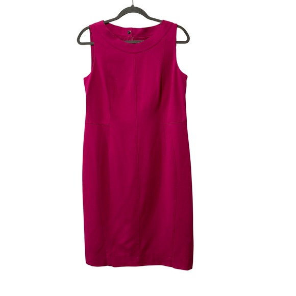 Akris Punto Dresses & Skirts - Akris Punto Sheath Dress Womens 10 Fuchsia Pink Sleeveless Jersey Office Career